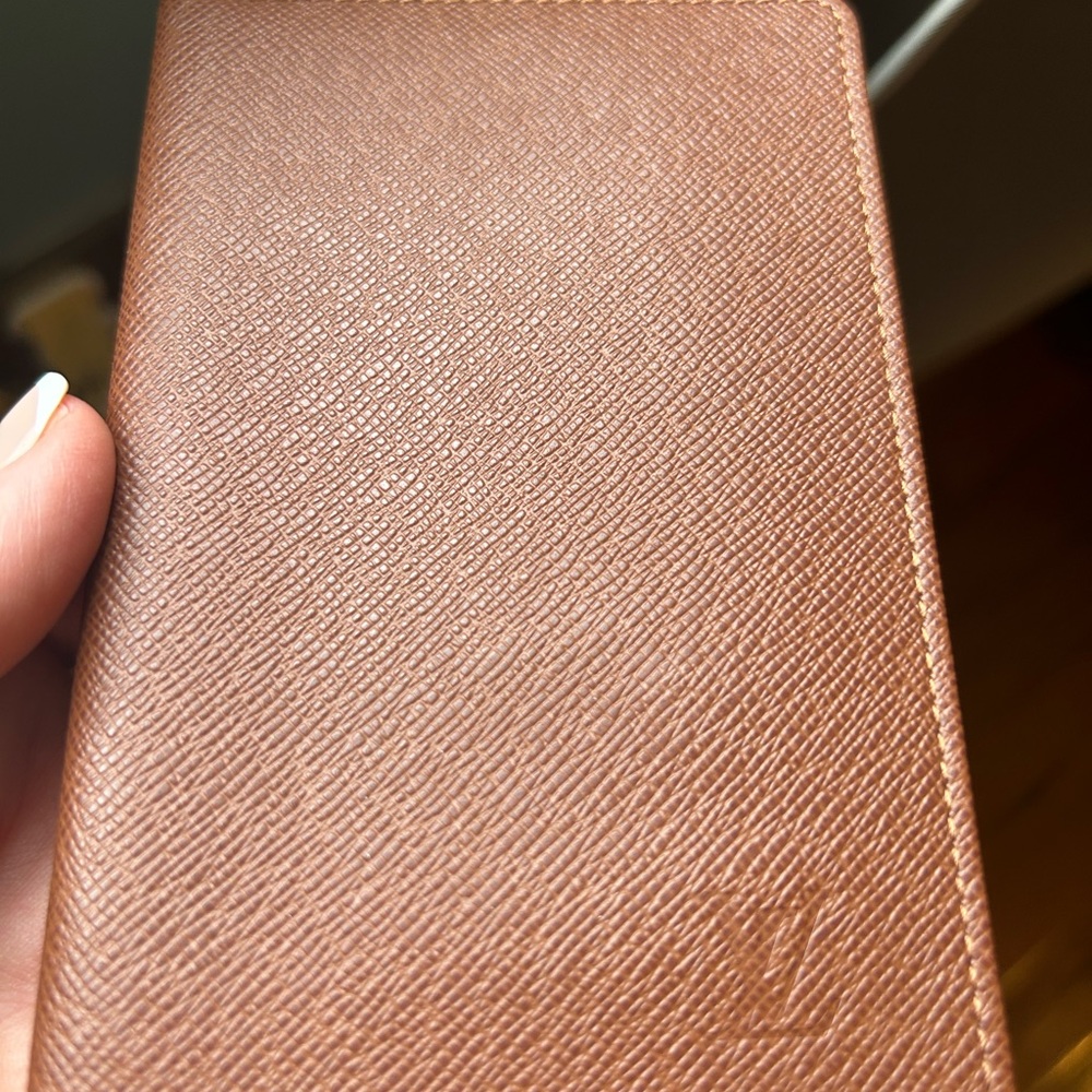 Louis Vuitton Tan Leather Card Holder